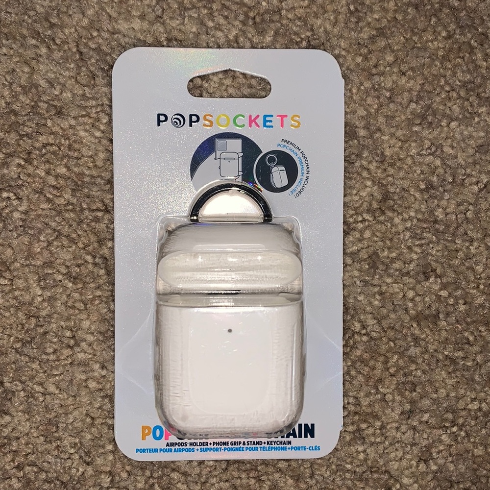PopGrip AirPods Holder White